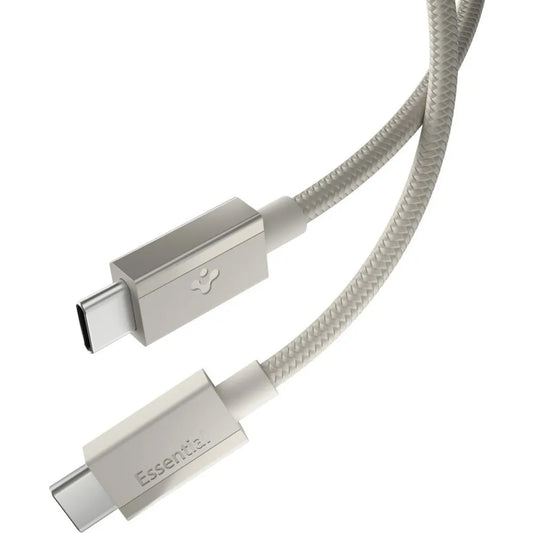USB-C dátový a nabíjací kábel - USB-C Spigen EB6015CC, 60W, 1,5m, Titanovo sivý ACA10419