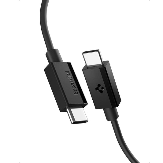 USB-C dátový a nabíjací kábel - USB-C Spigen EB6015CC, 60W, 1,5 m, čierny ACA10417