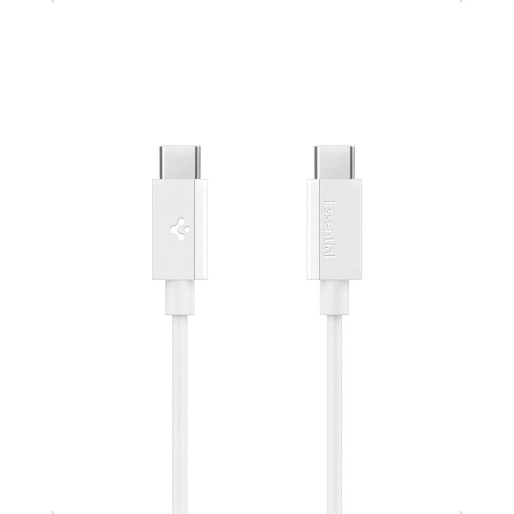 Dátový a nabíjací kábel USB-C - USB-C Spigen Essential, 60W, 1m, Biela ACA08717