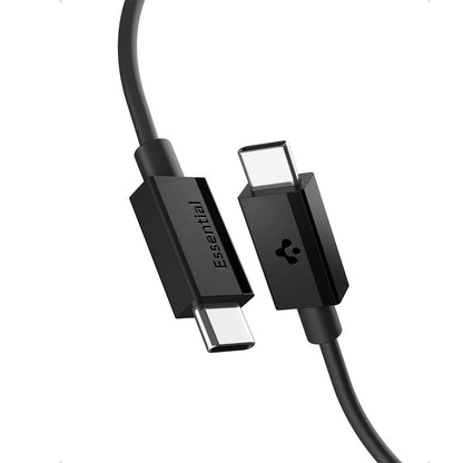 Dátový a nabíjací kábel USB-C - USB-C Spigen Essential, 60W, 1m, Čierny ACA08718