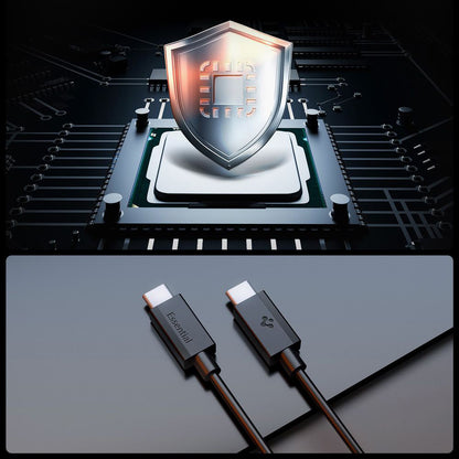 Dátový a nabíjací kábel USB-C - USB-C Spigen Essential, 60W, 2m, čierny