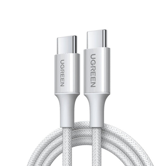Dátový a nabíjací kábel USB-C - USB-C UGREEN L501, 60W, 2m, Sivý