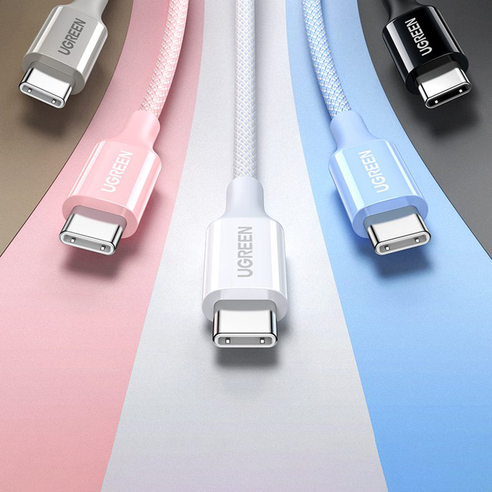 Dátový a nabíjací kábel USB-C - USB-C UGREEN L501, 60W, 2m, Sivý