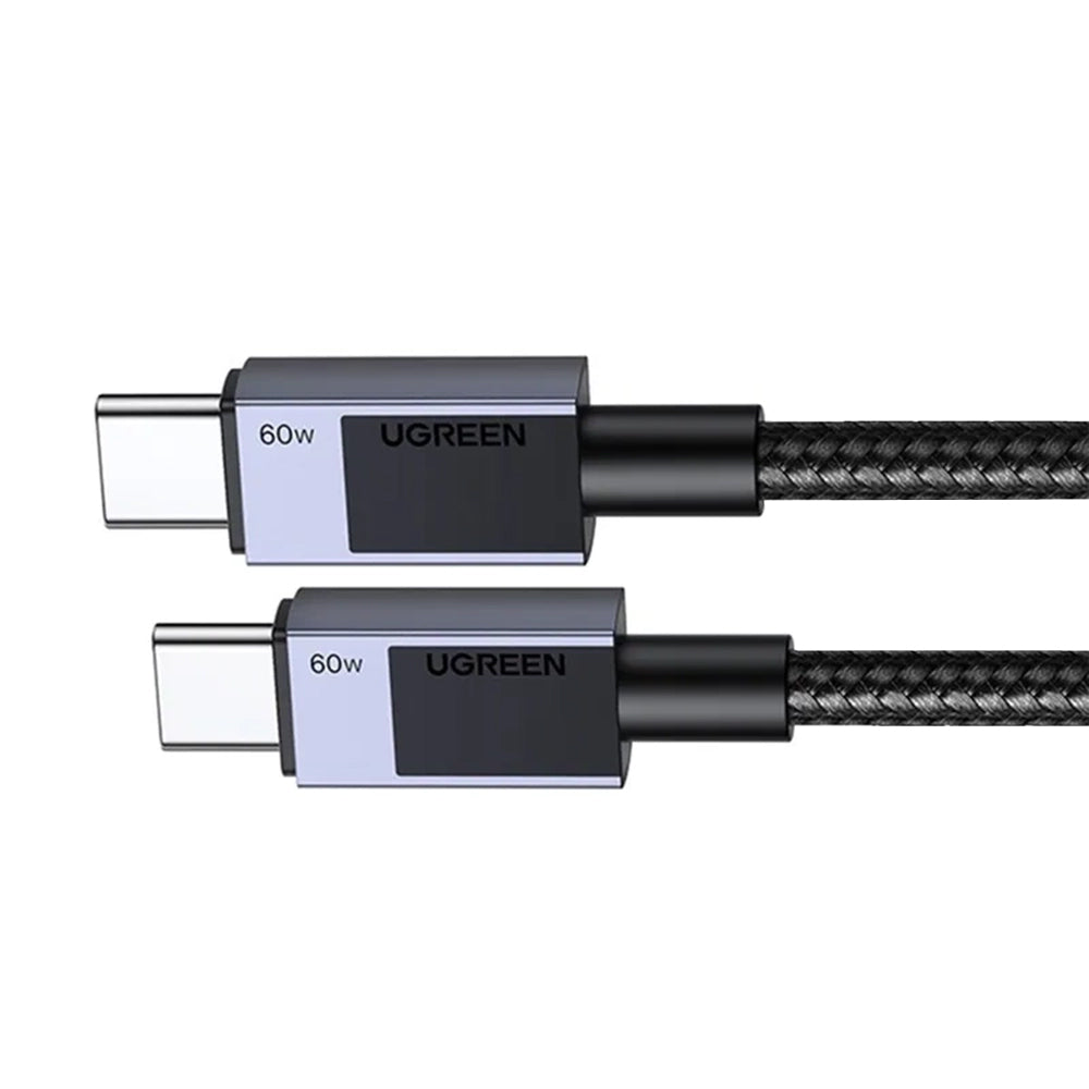 Dátový a nabíjací kábel USB-C - USB-C UGREEN L524, 60W, 1m, Sivý