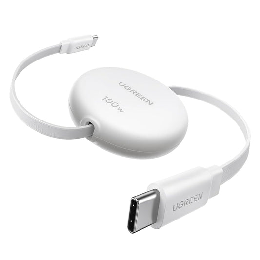 Dátový a nabíjací kábel USB-C - USB-C UGREEN L531, 100W, 1m, Biela