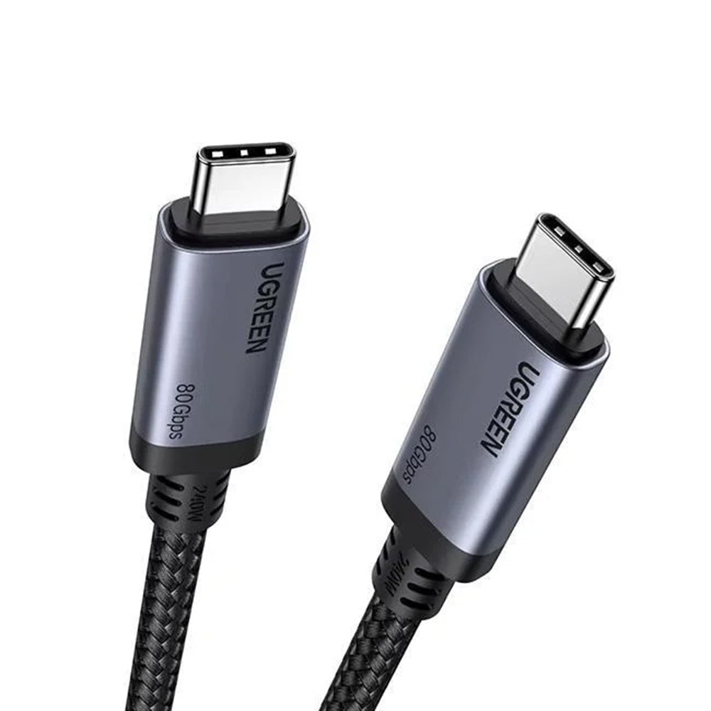 Dátový a nabíjací kábel USB-C - USB-C UGREEN L706 (65383), 240W, 1m, čierny