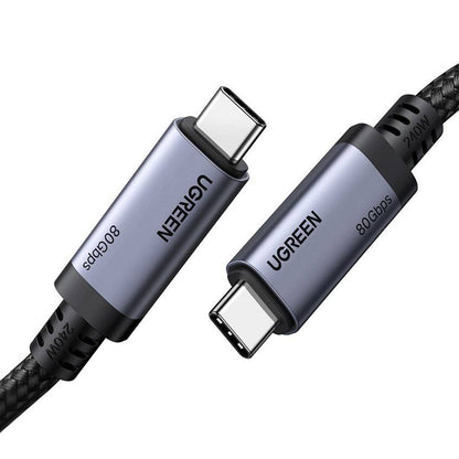 Dátový a nabíjací kábel USB-C - USB-C UGREEN L706 (65383), 240W, 1m, čierny