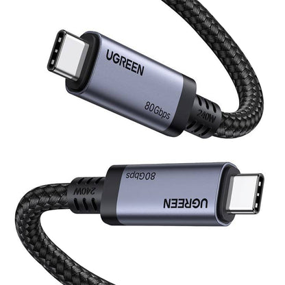 Dátový a nabíjací kábel USB-C - USB-C UGREEN L706 (65383), 240W, 1m, čierny