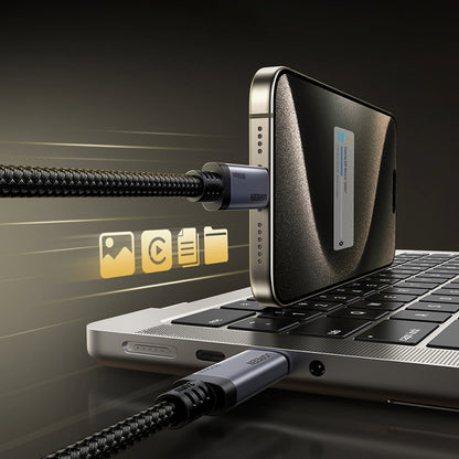 Dátový a nabíjací kábel USB-C - USB-C UGREEN L706 (65383), 240W, 1m, čierny