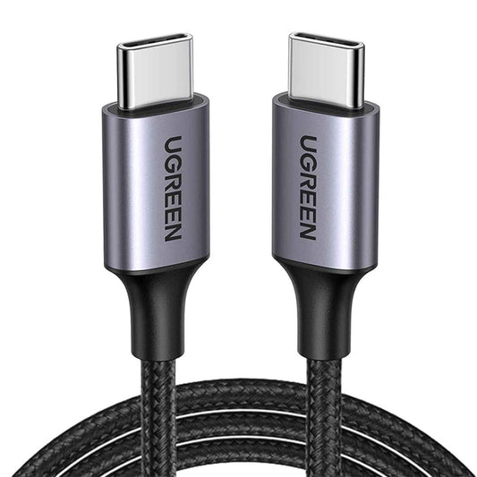 Dátový a nabíjací kábel USB-C – USB-C UGREEN US261 (50152), 60 W, 2 m, sivý