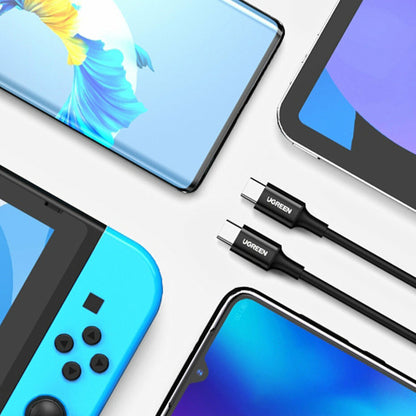 Dátový a nabíjací kábel USB-C - USB-C UGREEN US300 (80371), 100W, 1m, čierny