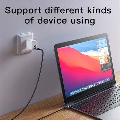 Dátový a nabíjací kábel USB-C - USB-C Yesido CA181, 60W, 1.2m, čierny