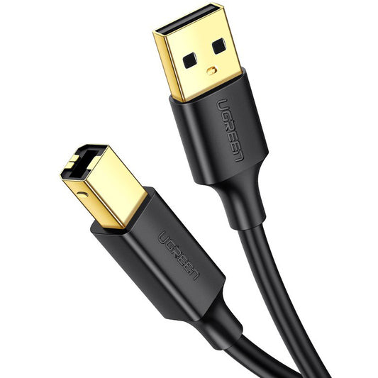 Kábel pre tlačiareň UGREEN US135, USB-A - USB-B, 3m, čierny