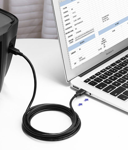 Tlačiarenský kábel UGREEN US135, USB-A - USB-B, 1.5m, Čierny