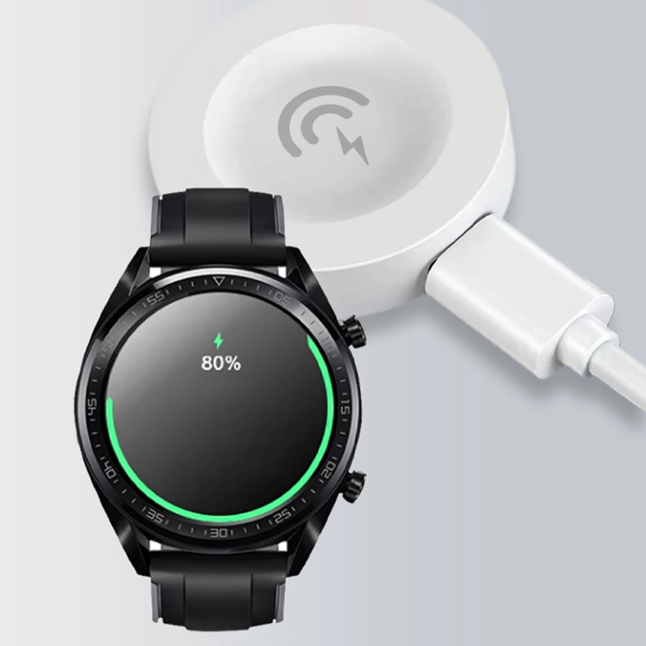 Bezdrôtová nabíjačka Dudao A12H pre Huawei Watch Series, USB-A, Biela