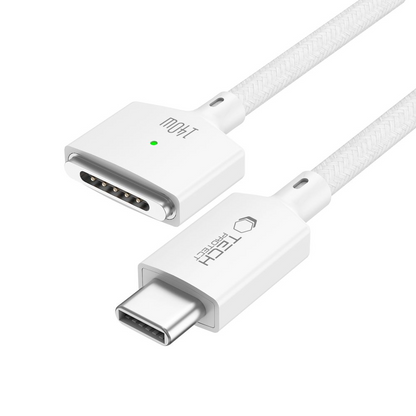 Nabíjací kábel Tech-Protect MMC01 Ultraboost, USB-C - MagSafe 3, 140W, 2m, biely