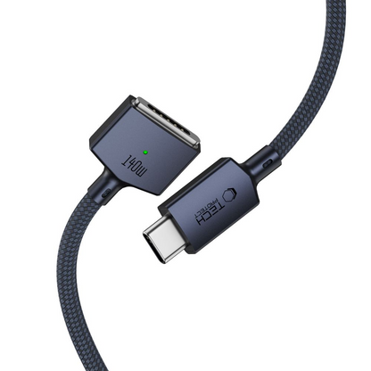 Nabíjací kábel Tech-Protect MMC01 Ultraboost, USB-C - MagSafe 3, 140W, 2m, námornícka modrá