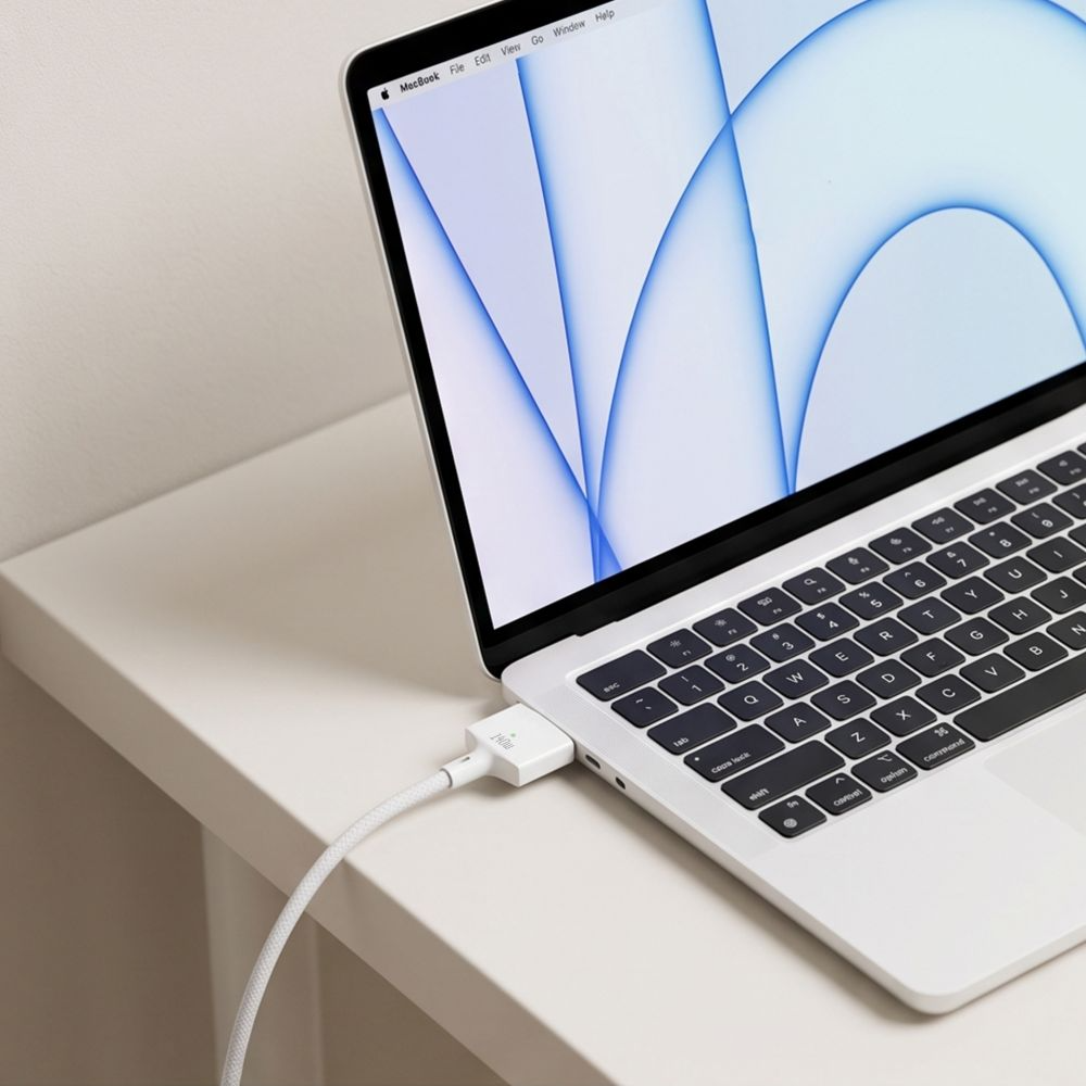 Nabíjací kábel Tech-Protect MMC01 Ultraboost, USB-C - MagSafe 3, 140W, 3m, biely