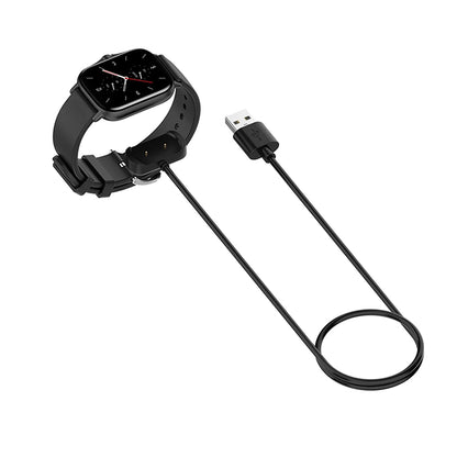 Nabíjací kábel Techsuit THA6 pre Amazfit Watch Series, USB-A, Čierna