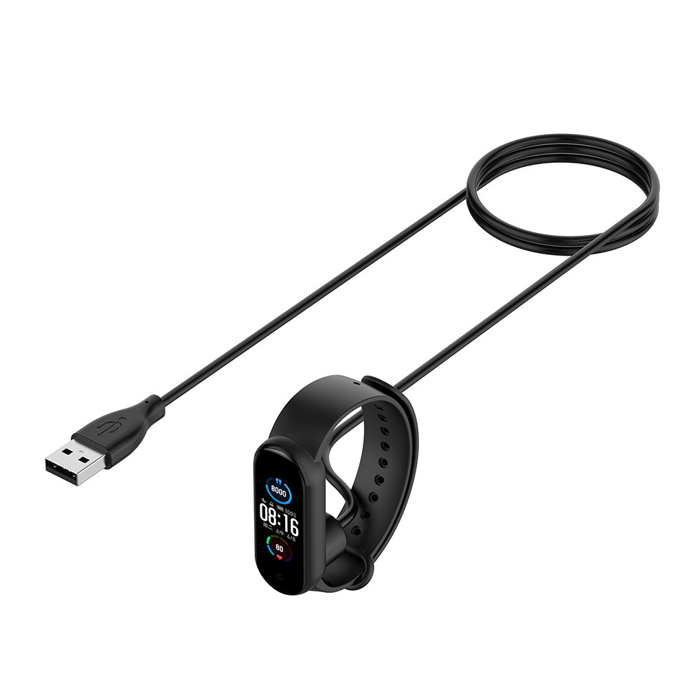 Nabíjací kábel Techsuit TXC1 pre Xiaomi Smart Band 7 / 6 / 5, USB-A, Čierny