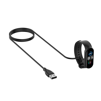 Nabíjací kábel Techsuit TXC1 pre Xiaomi Smart Band 7 / 6 / 5, USB-A, Čierny