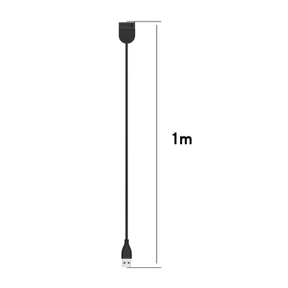 Nabíjací kábel Techsuit TXC1 pre Xiaomi Smart Band 7 / 6 / 5, USB-A, Čierny