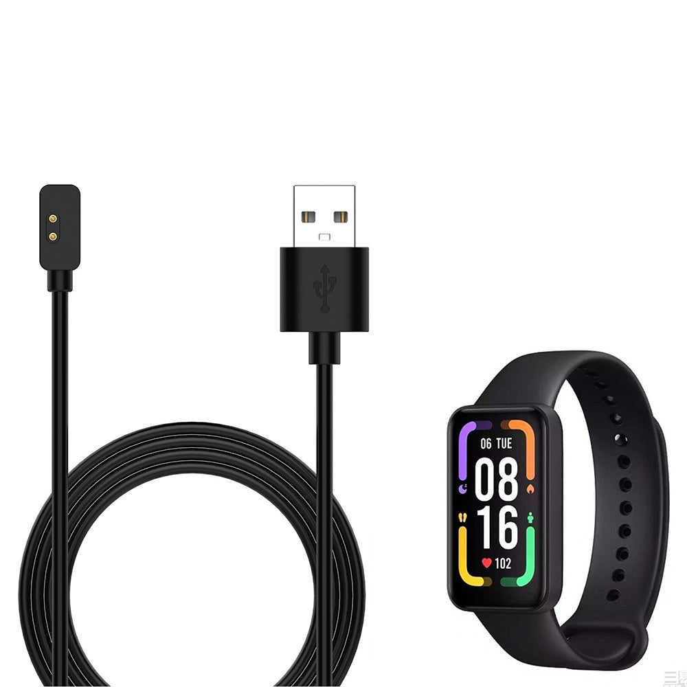 Nabíjací kábel Techsuit TXC2 pre Xiaomi Smart Band 7 Pro / Redmi Watch 2 / Watch 2 Lite, USB-A, čierny