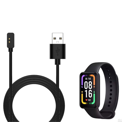Nabíjací kábel Techsuit TXC2 pre Xiaomi Smart Band 7 Pro / Redmi Watch 2 / Watch 2 Lite, USB-A, čierny