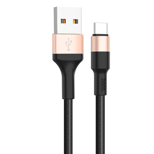Dátový a nabíjací kábel USB-A - USB-C HOCO X26 Xpress, 18W, 1m, Zlatý