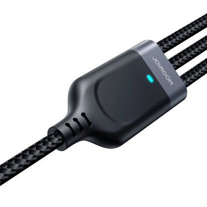 Nabíjací kábel USB-A - Lightning / microUSB / USB-C Joyroom S-A18 3v1, 20W, 0.3m, Čierny
