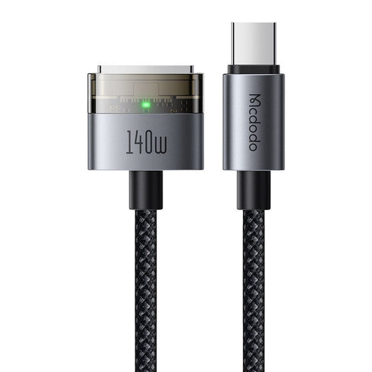 Nabíjací kábel McDodo CA-2070, USB-C - MagSafe 3, 140W, 2m, Čierny