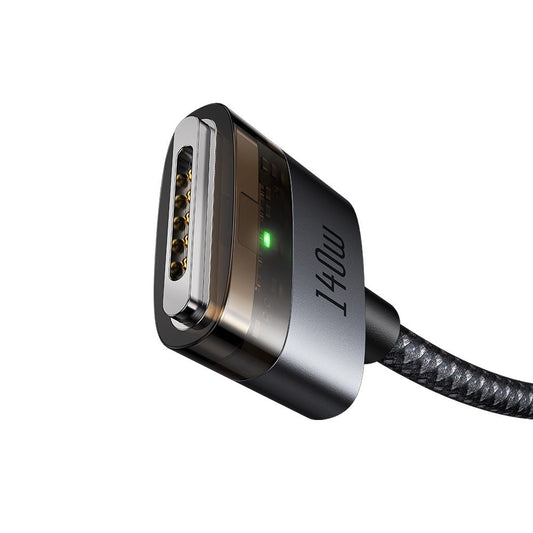 Nabíjací kábel McDodo CA-2070, USB-C - MagSafe 3, 140W, 2m, Čierny