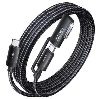 USB-C nabíjací kábel - USB-C / MagSafe 3 Lisen, 140W, 2m, sivý YL0124070021