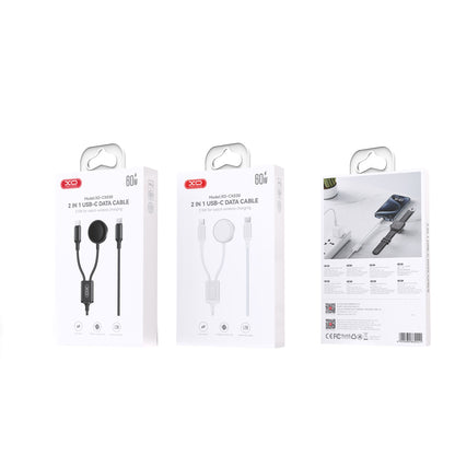 Bezdrôtová nabíjačka XO Design CX030 pre Apple Watch Series, USB-C, Biela