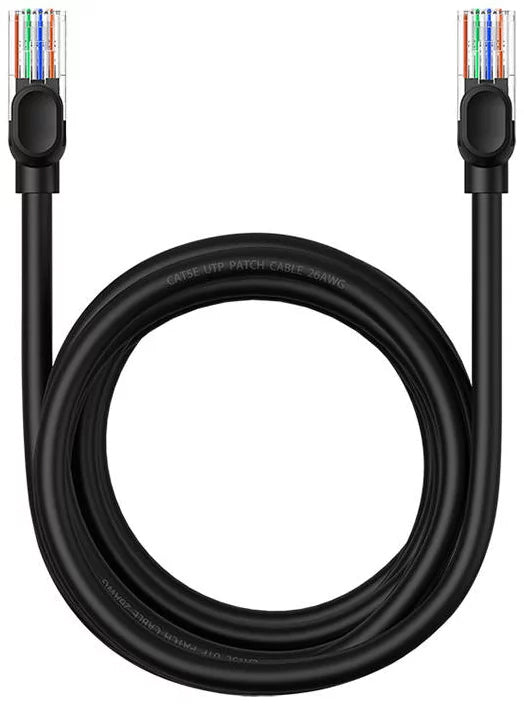Sieťový kábel Baseus, UTP, Cat5, 3m, Čierny B00133206111-04
