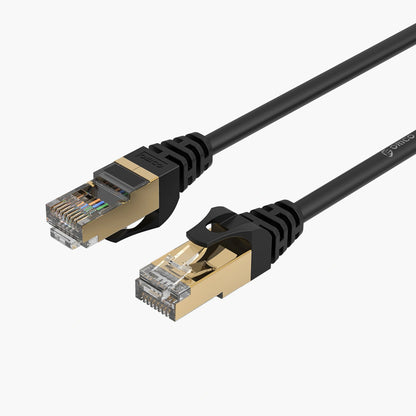 Sieťový kábel Orico PUG-C7, UTP, Cat7, 0,5 m, čierny