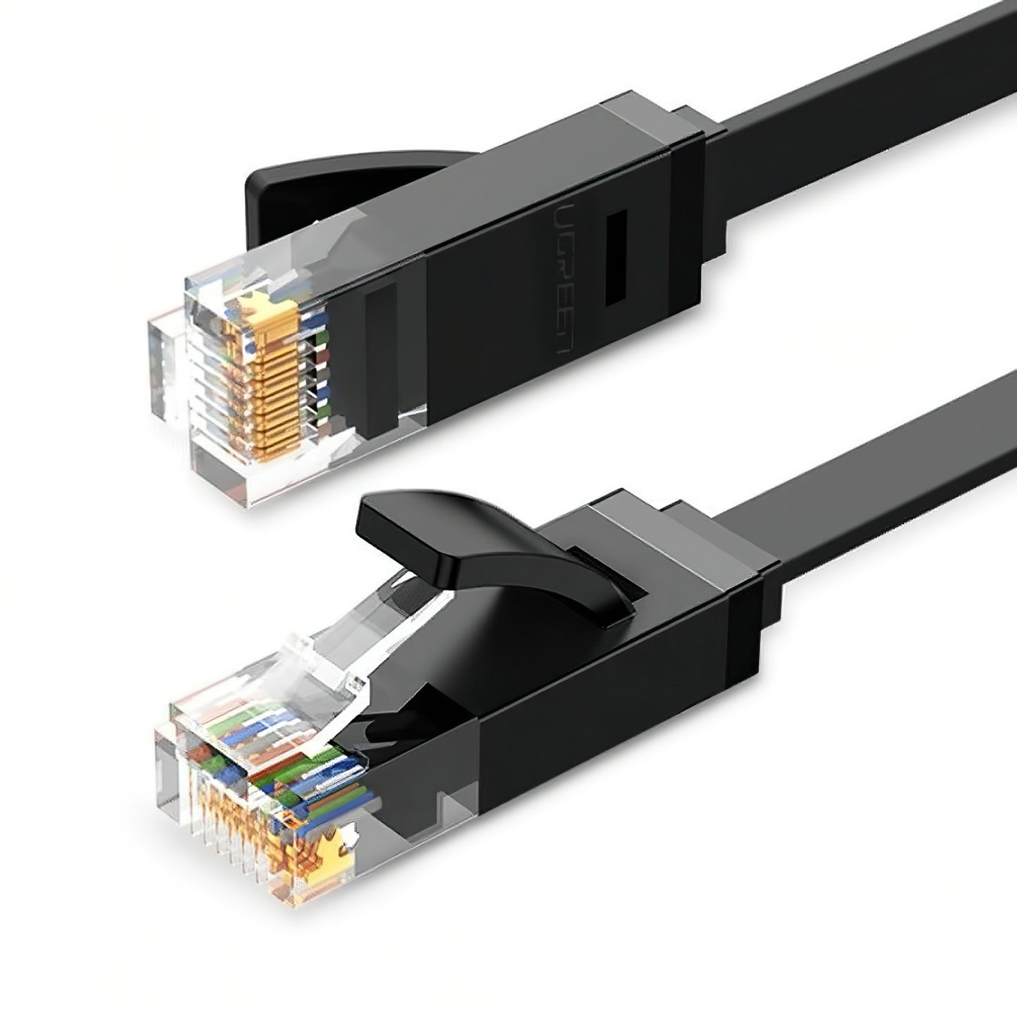 Sieťový kábel UGREEN NW102 Flat, UTP, Cat6, 3m, Čierny
