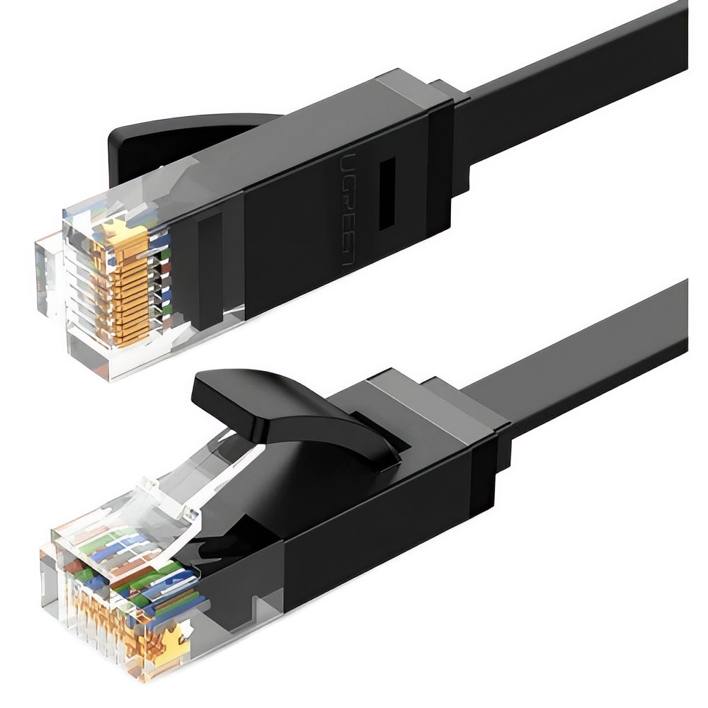 Sieťový kábel UGREEN NW102 Flat, UTP, Cat6, 0,5 m, čierny