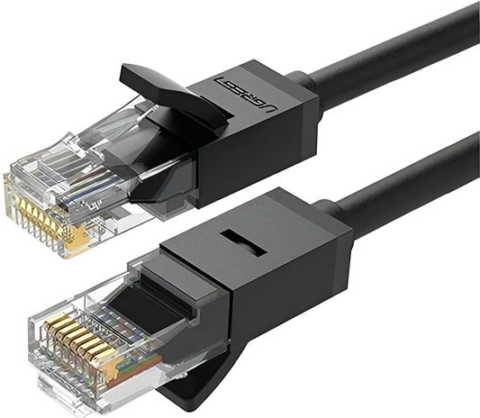 Sieťový kábel UGREEN NW102, UTP, Cat6, 15m, čierny