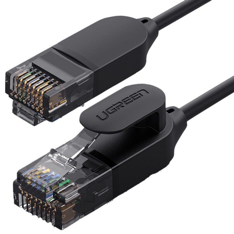 Sieťový kábel UGREEN NW122, UTP, Cat6A, 5m, čierny