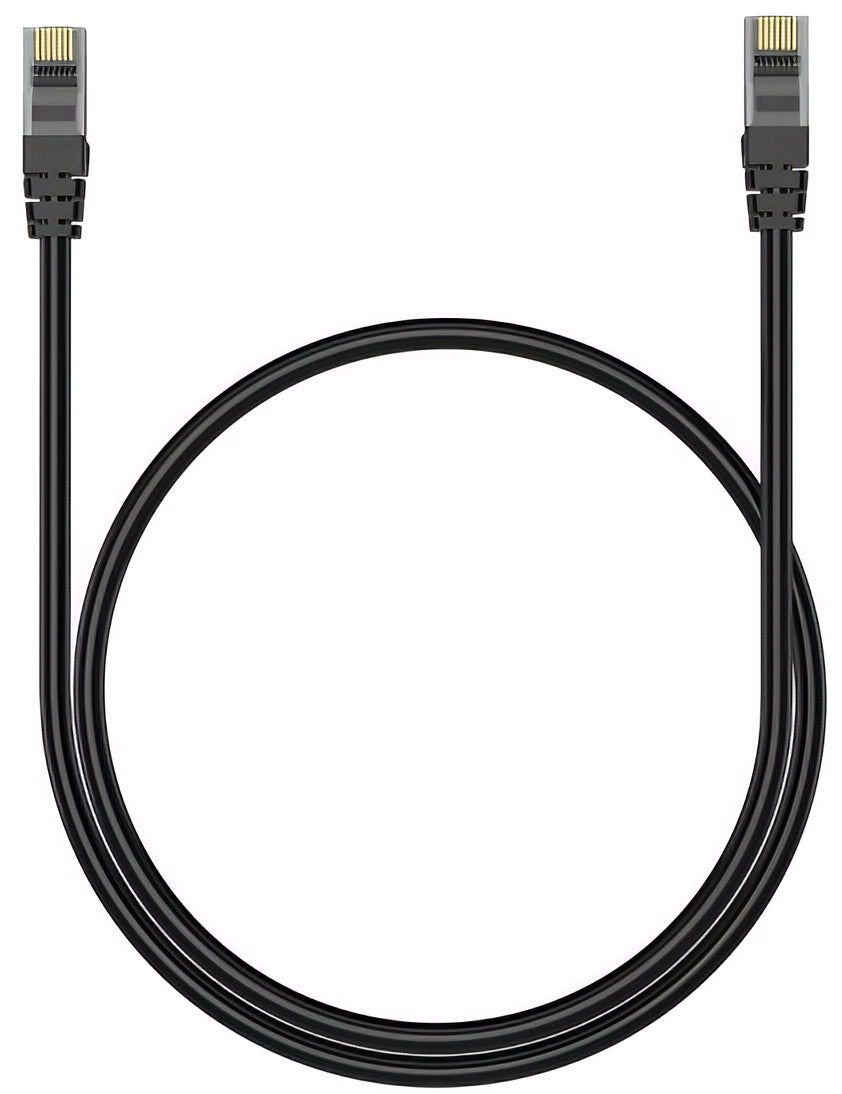 Sieťový kábel XO Design GB007, UTP, Cat6, 1m, čierny