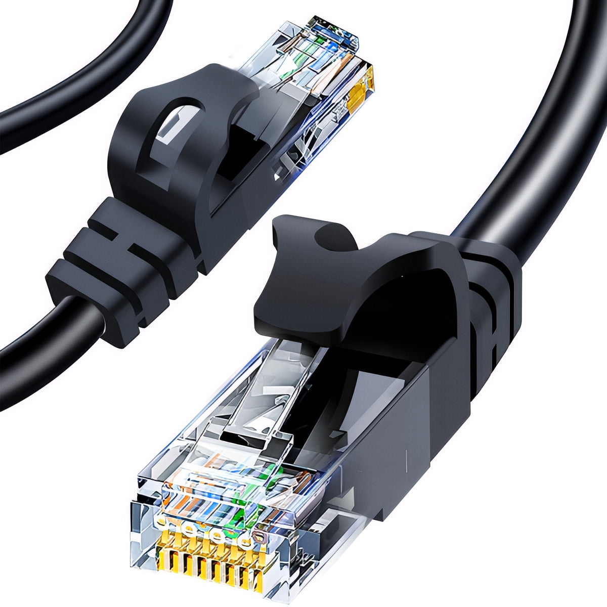 Sieťový kábel XO Design GB007, UTP, Cat6, 1m, čierny