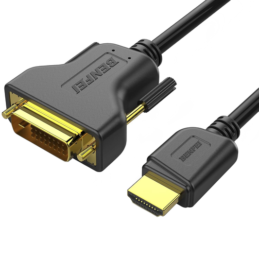 Video kábel Benfei, HDMI - DVI, 1080P, 0,9 m, čierny