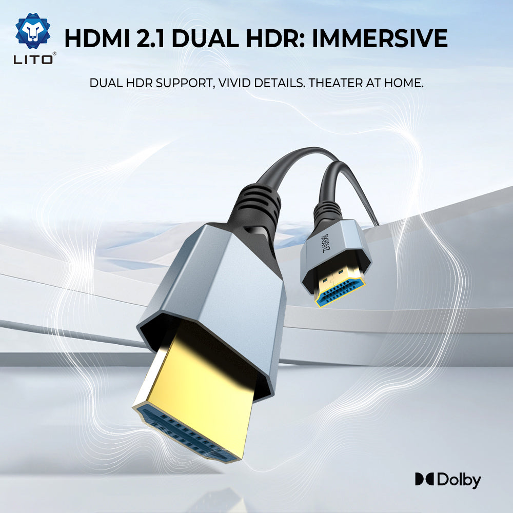 Video kábel Lito HD119, HDMI - HDMI, 8K, 1,8 m, čierny