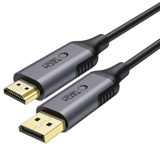 Video kábel Tech-Protect Ultraboost, DisplayPort - HDMI, 4K, 2m, čierny