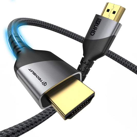 Video kábel Techsuit NexusVision Pro CX3, HDMI - HDMI, 8K, 2m, Sivý