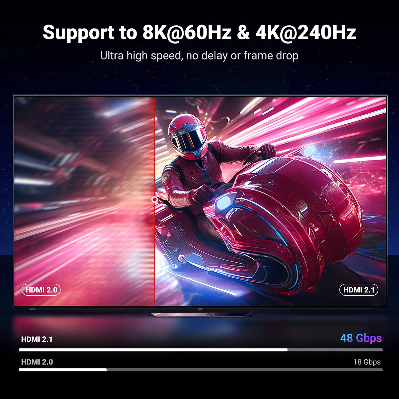 Video kábel UGREEN HD171, HDMI - HDMI, 8K, 3m, čierny