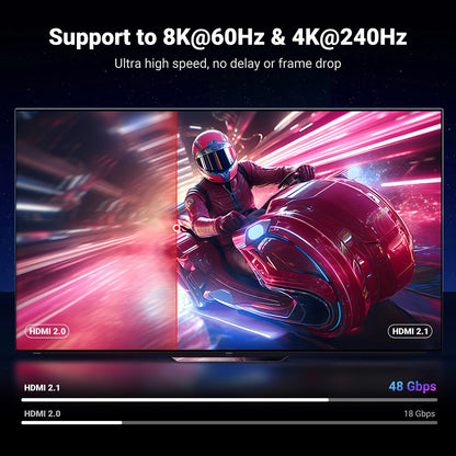 Video kábel UGREEN HD171, HDMI - HDMI, 8K, 3m, čierny