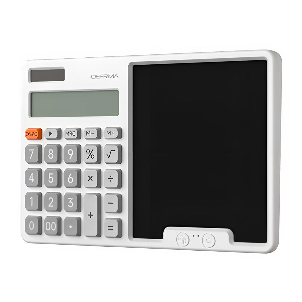 Stolová kalkulačka s písacím tabletom Deerma JX01, sivá