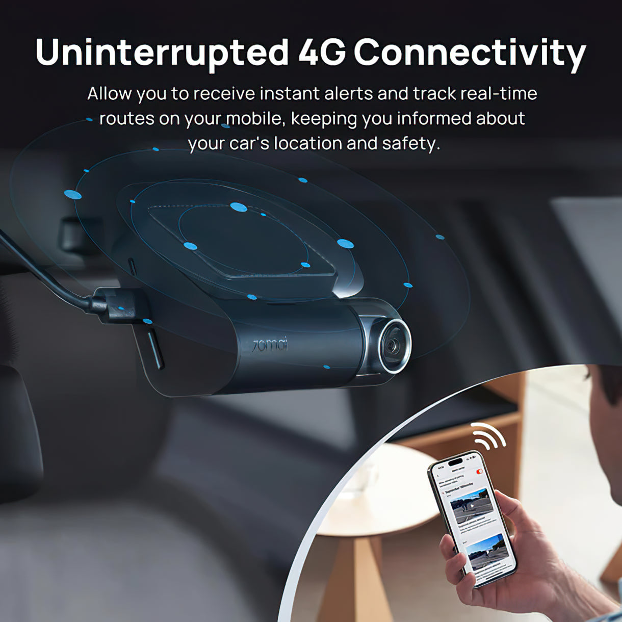 Auto kamera 70mai Dash Cam A510, 3K, GPS, Wi-Fi, Displej 2 palce 2AOK9-A510